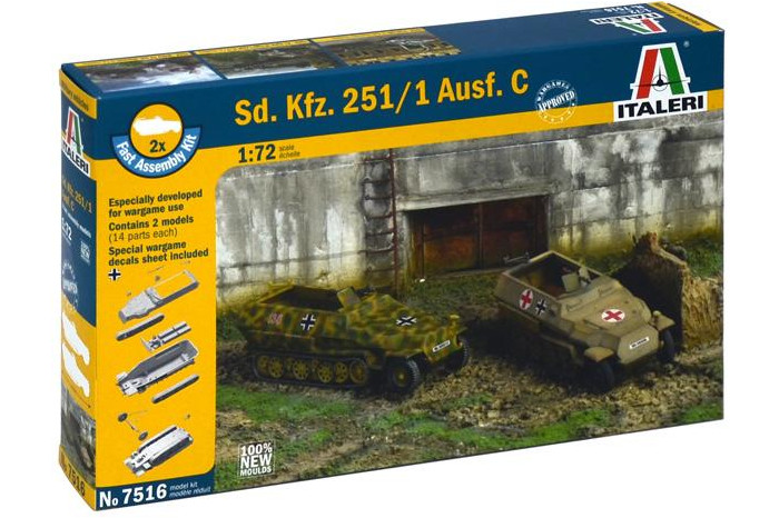Fast Assembly military 7516 - Sd.Kfz.251/1 Ausf.C (1:72)