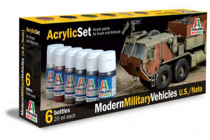 Sada 442AP: MODERN MILITARY VEHICLES (U.S./N.A.T.O.) 6 ks - akryl