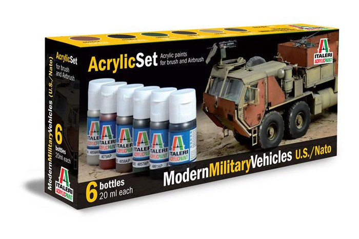 Sada 442AP: MODERN MILITARY VEHICLES (U.S./N.A.T.O.) 6 ks - akryl