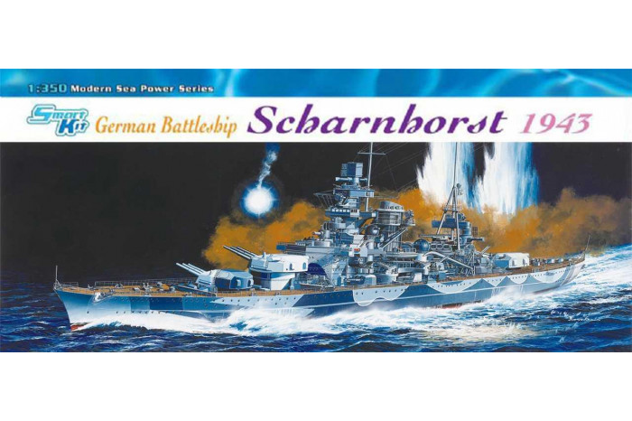 GERMAN BATTLESHIP SCHARNHORST 1943 (SMART KIT) (1:350) - 1040