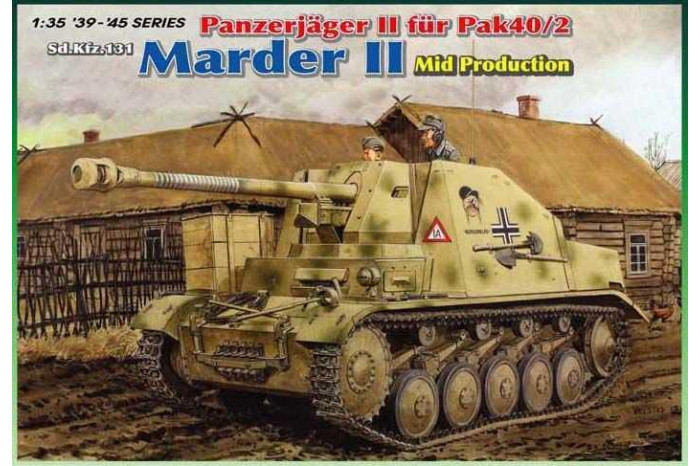 Model Kit military 6423 - Sd. Kfz.131 Panzerjäger II für PaK 40/2 "Marder II" Mid Production (1:35)