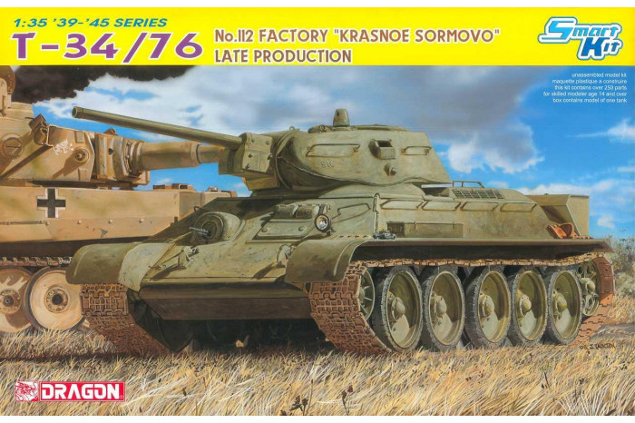Model Kit tank 6479 - T-34/76 No.112 FACTORY "KRASNOE SORMOVO" LATE PRODUCTION (SMART KIT) (1:35)