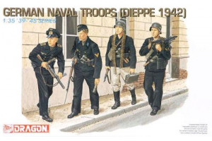Model Kit figurky 6087 - GERMAN NAVAL TROOPS (DIEPPE 1942) (1:35)