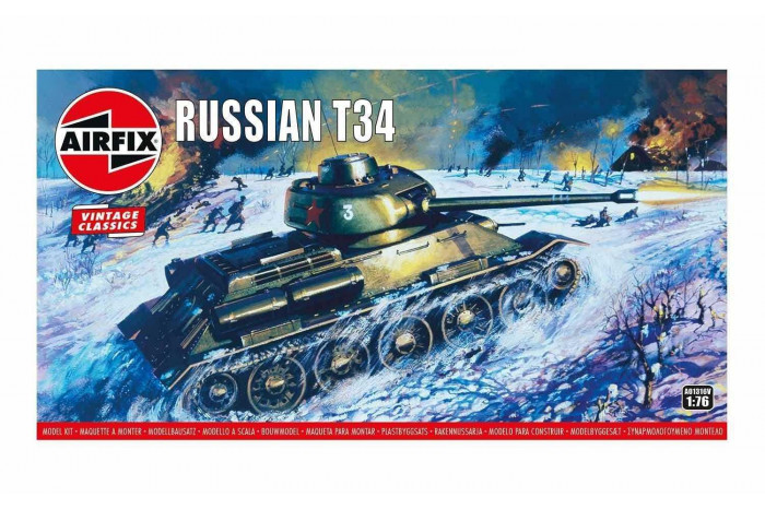 Russian T34 Medium Tank (1:76) - A01316V