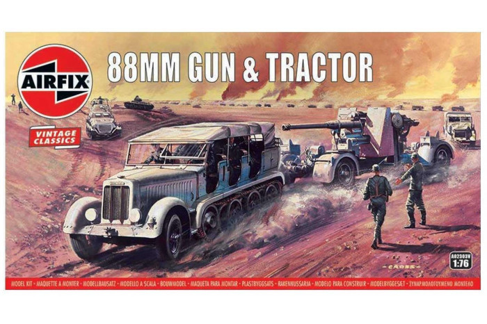 88mm Flak Gun & Tractor (1:76) - A02303V