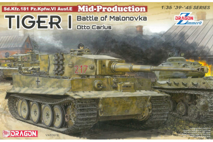 Model Kit tank 6888 - Tiger I Mid-Production w/Zimmerit Otto Carius (Battle of Malinava Village 1944) (1:35)