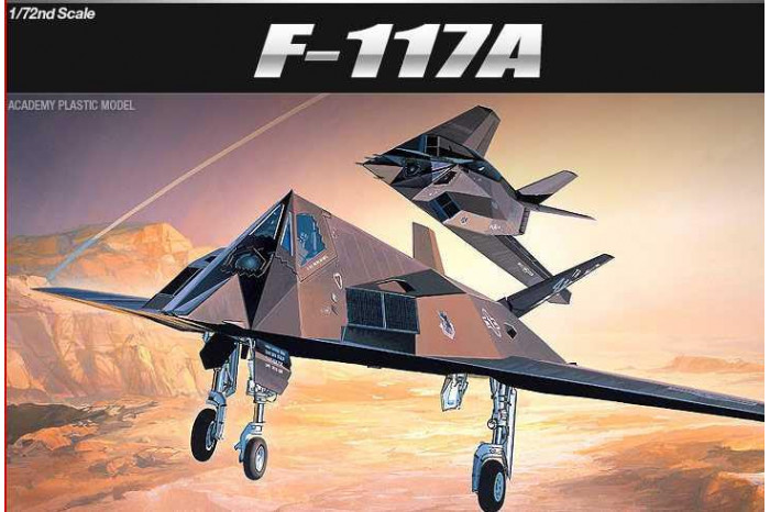 F-117A STEALTH FIGHTER/BOMBER (1:72) - 12475