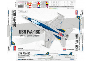 USN F/A-18C "VFA-192 Golden Dragons" (1:72) - 12564