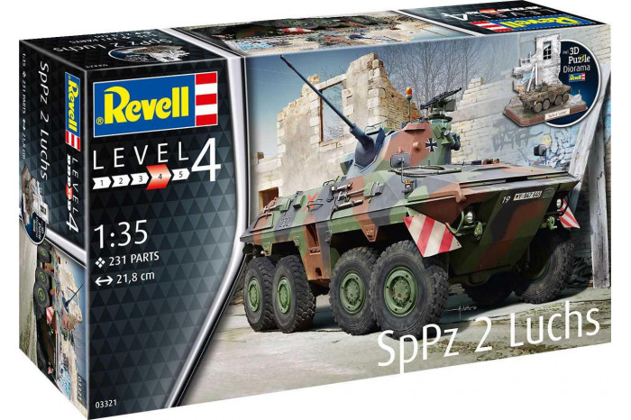 SpPz2 Luchs + 3D Puzzle diorama (1:35) - 03321