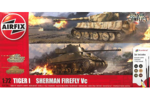 Gift Set tanky A50186 - Classic Conflict Tiger 1 vs Sherman Firefly (1:72)
