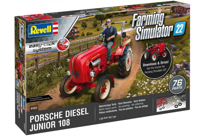 EasyClick traktor 07823 - Porsche Junior 108 (Farming Simulator Edition) (1:24)
