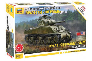 Model Kit tank 5063 - M4 A2 (75mm) Sherman Medium Tank (1:72)