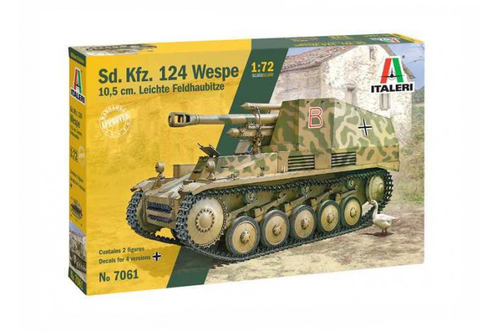 Sd.Kfz.124 Wespe 10.5 cm. Leichte Feldhaubitze (1:72) - 7061