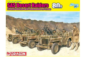 Model Kit military 6931 - SAS 4X4 Truck Unit w/Commander and Crews (SAS 80th Anniversary) (1:35)