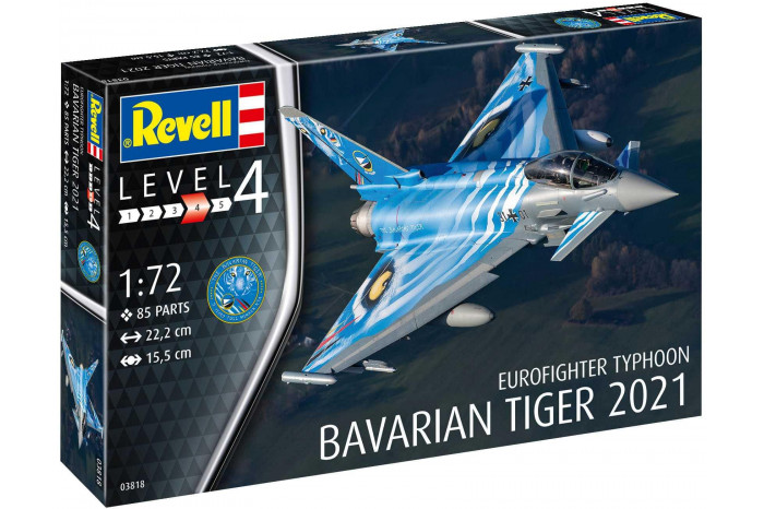 Plastic ModelKit letadlo 03818 - Eurofighter Typhoon "Bavarian Tiger 2021" (1:72)