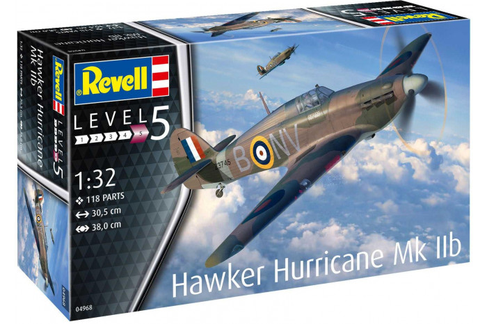 Plastic ModelKit letadlo 04968 - Hawker Hurricane Mk IIb (1:32)