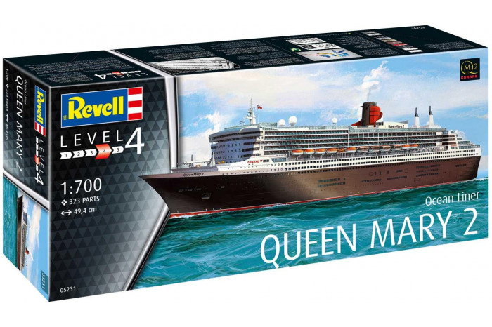 Plastic ModelKit loď 05231 - Queen Mary 2 (1:700)