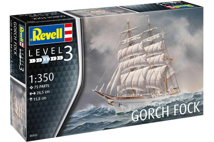 Plastic ModelKit loď 05432 - Gorch Fock (1:350)
