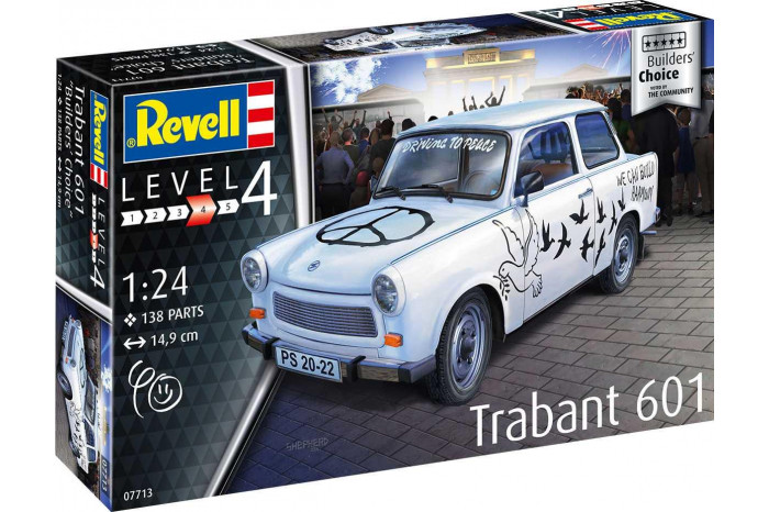 Plastic ModelKit auto 07713 - Trabant 601S &quot,Builder&apos,s Choice&quot, (1:24)