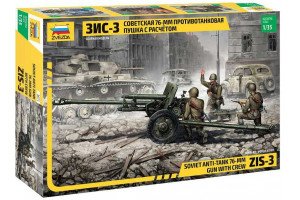 Model Kit military 3671 - ZIS-3 with crew (1:35)