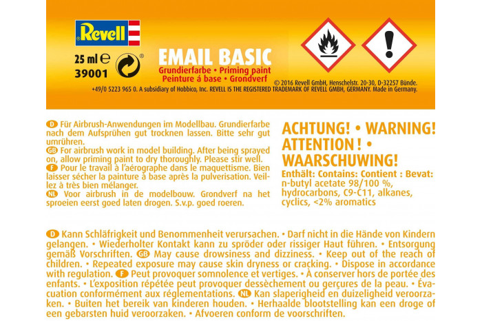 Airbrush Email Basic 39001 - podkladová barva 25ml