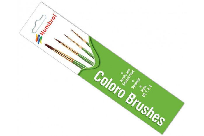 Humbrol Coloro Brush Pack AG4050 - sada štětců (velikost 00/1/4/8)