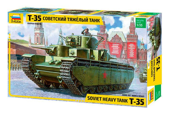 Model Kit tank 3667 - T-35 Heavy Soviet Tank (1:35)