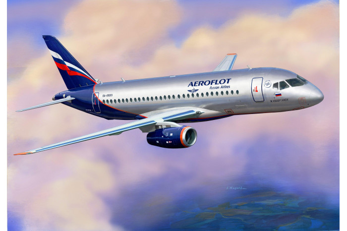 Model Kit letadlo 7009 - Sukhoi Superjet 100 (1:144)