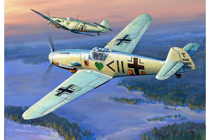 Snap Kit letadlo 7302 - Messerschmitt B-109 F2 (1:72)