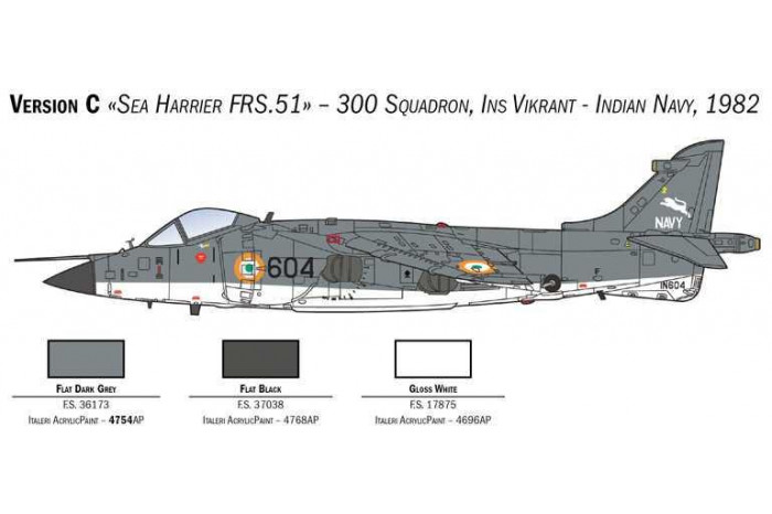 Model Kit letadlo 1236 - SEA HARRIER FRS.1 (1:72)