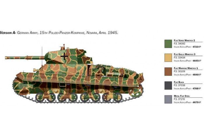 Model Kit tank PRM edice 6599 - CARRO ARMATO P 40 (1:35)