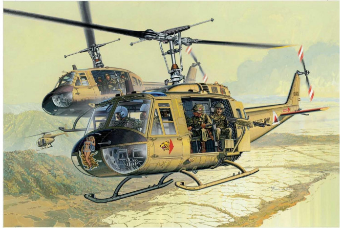Model Kit vrtulník 3538 - UH-1D HUEY (1:35)