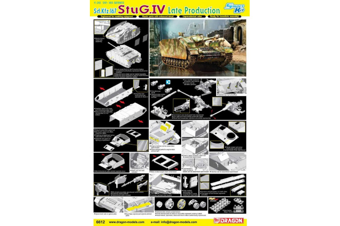 Model Kit military 6612 - Sd.Kfz.167 StuG.IV Late Production (Smart Kit) (1:35)