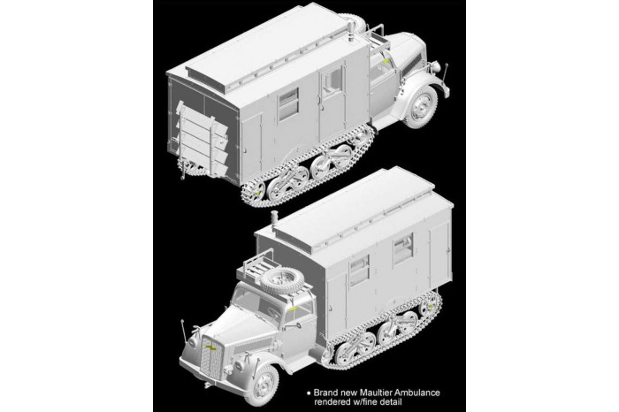 Model Kit military 6766 - Sd.Kfz.3 Maultier Ambulance (Smart Kit) (1:35)