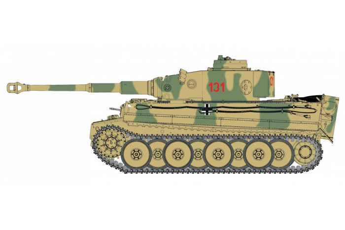 Model Kit tank 6820 - Tiger I "131" s.Pz.Abt.504 Tunisia (Smart Kit) (1:35)
