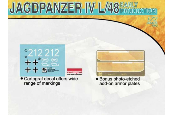 Model Kit military 7276 - JAGDPANZER IV L/48 EARLY PRODUCTION (1:72)