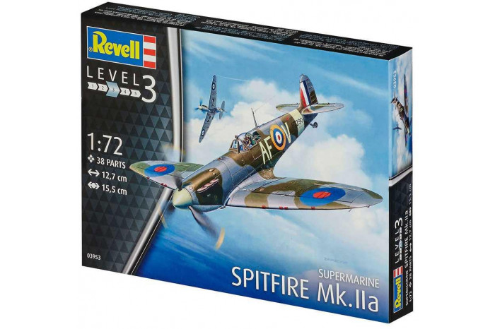 Plastic ModelKit letadlo 03953 - Spitfire Mk. IIa (1:72)