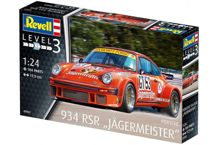 Plastic ModelKit auto 07031 - Porsche 934 RSR "Jägermeister" (1:24)