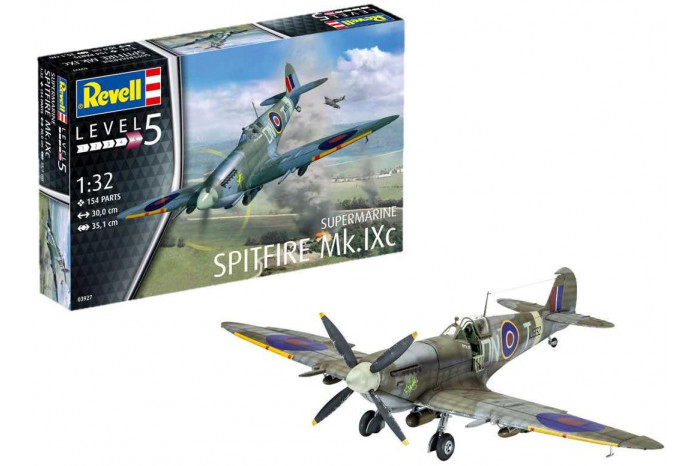 Plastic ModelKit letadlo 03927 - Spitfire Mk.IXC (1:32)