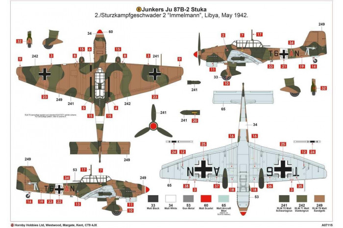 Classic Kit letadlo A07115 - Junkers JU87B-2/R-2 (1:48)
