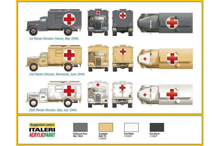 Model Kit military 7055 - Kfz. 305 AMBULANCE (1:72)