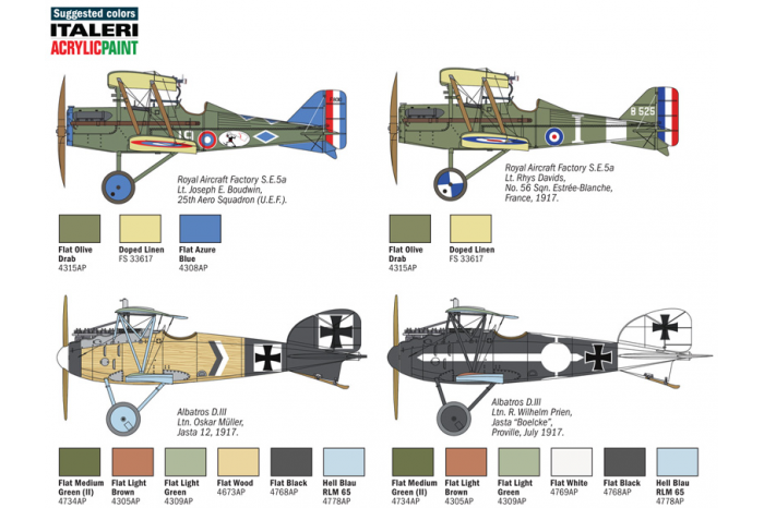 S.E.5a and ALBATROS D.III (1:72) - 1374