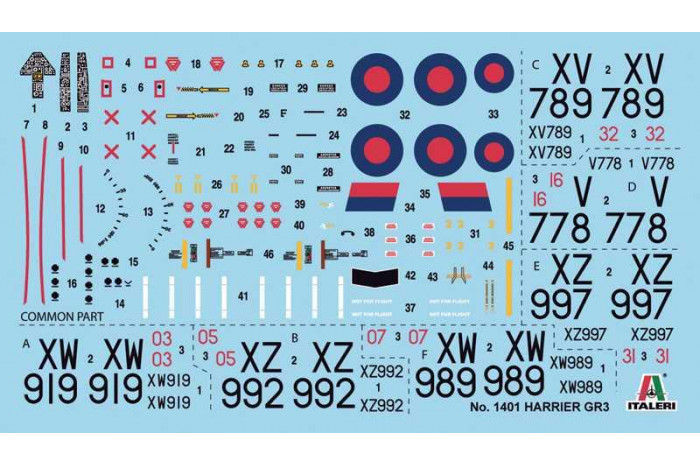 Model Kit letadlo 1401 - HARRIER GR.3 (1:72)