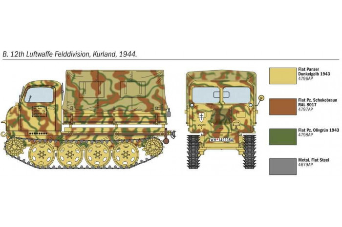 Model Kit military 6549 - STEYR RSO/01 with GERMAN SOLDIERS (1:35)