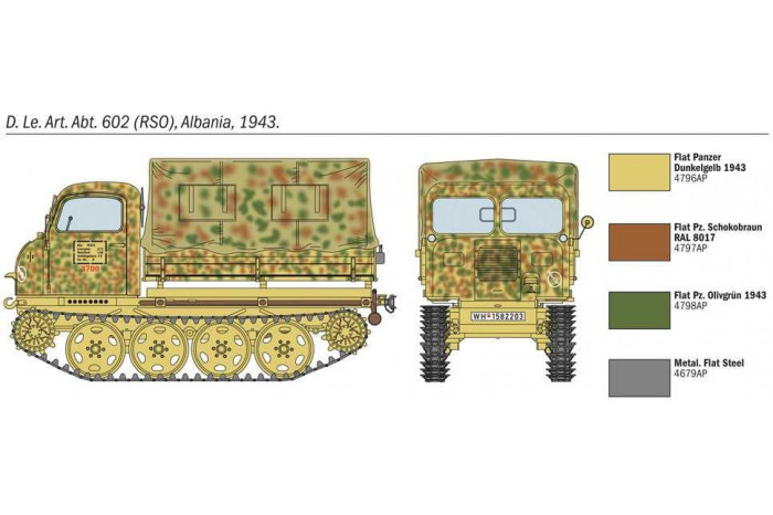 Model Kit military 6549 - STEYR RSO/01 with GERMAN SOLDIERS (1:35)