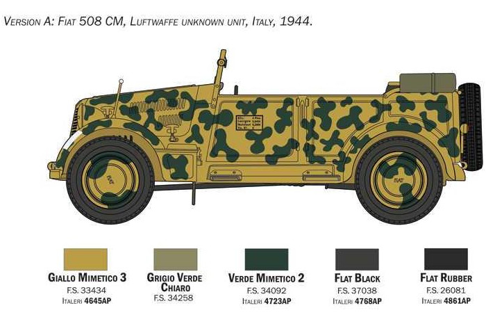 Model Kit tank 6550 - 508 CM "COLONIALE" STAFF CAR (1:35)
