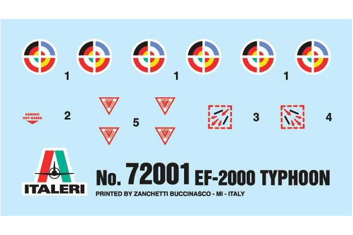 Model Set letadlo 72001 - EF-2000 TYPHOON (1:72)