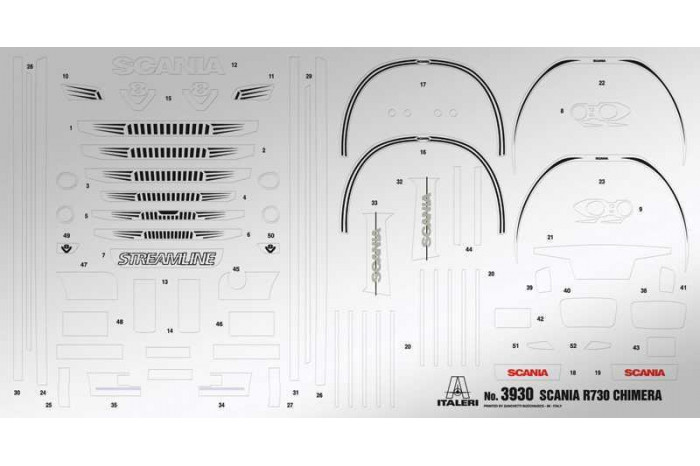 Model Kit truck 3930 - SCANIA R730 STREAMLINE "TEAM CHIMERA" (1:24)