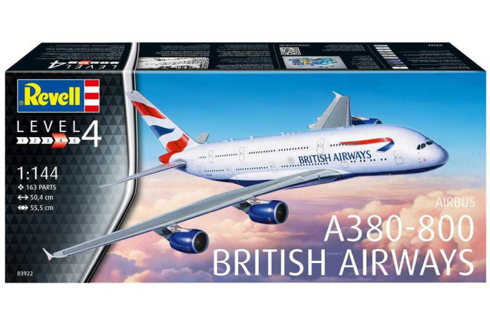 Plastic ModelKit letadlo 03922 - A380-800 British Airways (1:144)