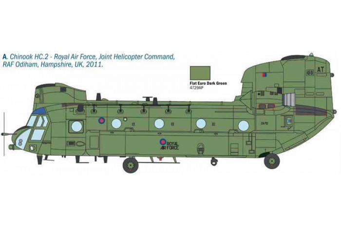 Model Kit vrtulník 2779 - CHINOOK HC.2 CH-47F (1:48)